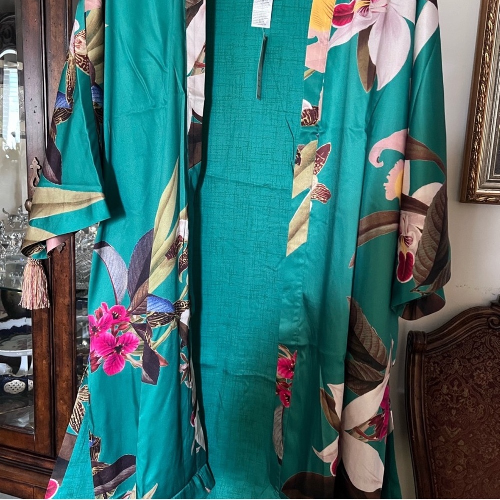 Chico's Emerald Kimono Duster